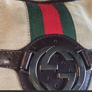 Classic Canvas Gucci GG Sherry Line Shoulder Bag